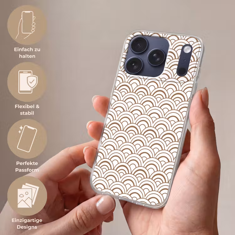 Klassiek - Motief - Terracotta Telefoonhoesje iPhone 17 Pro klein 878 -sfeer3_DE