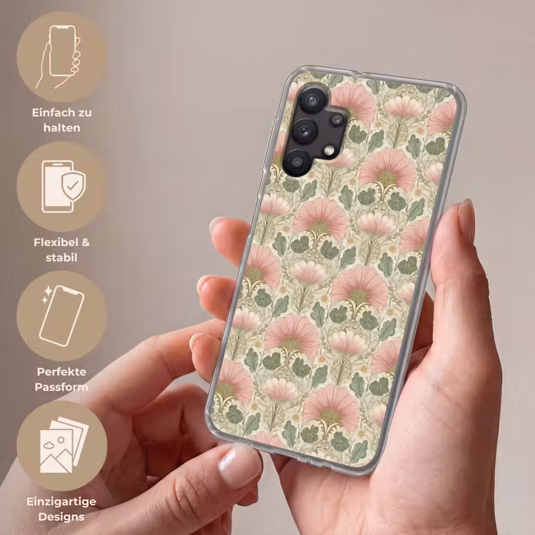 Klassiek - Patroon - Roze Telefoonhoesje Samsung Galaxy A32 5G klein 346 -sfeer3_DE