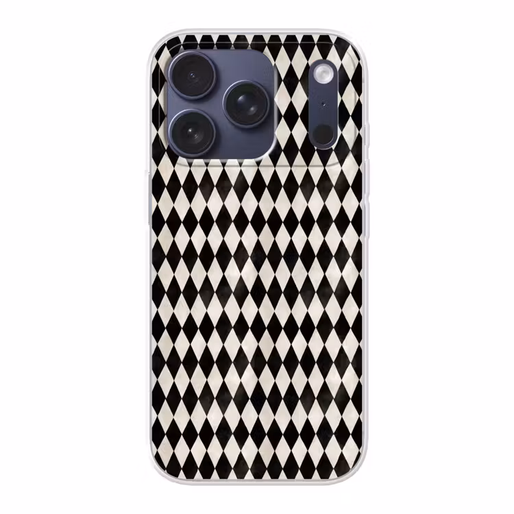 Klassiek - Patroon - Zwart Telefoonhoesje iPhone 17 Pro klein 878 -3d