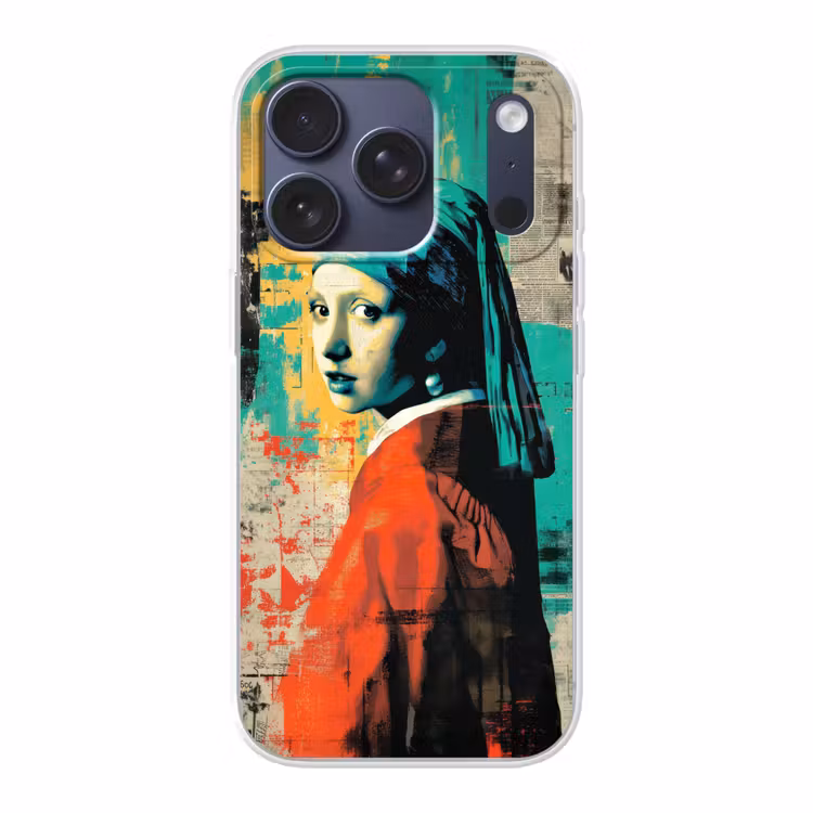 Klassiek - Pareloorbel - Streetartstijl - Kleurrijk Telefoonhoesje iPhone 17 Pro klein -3d