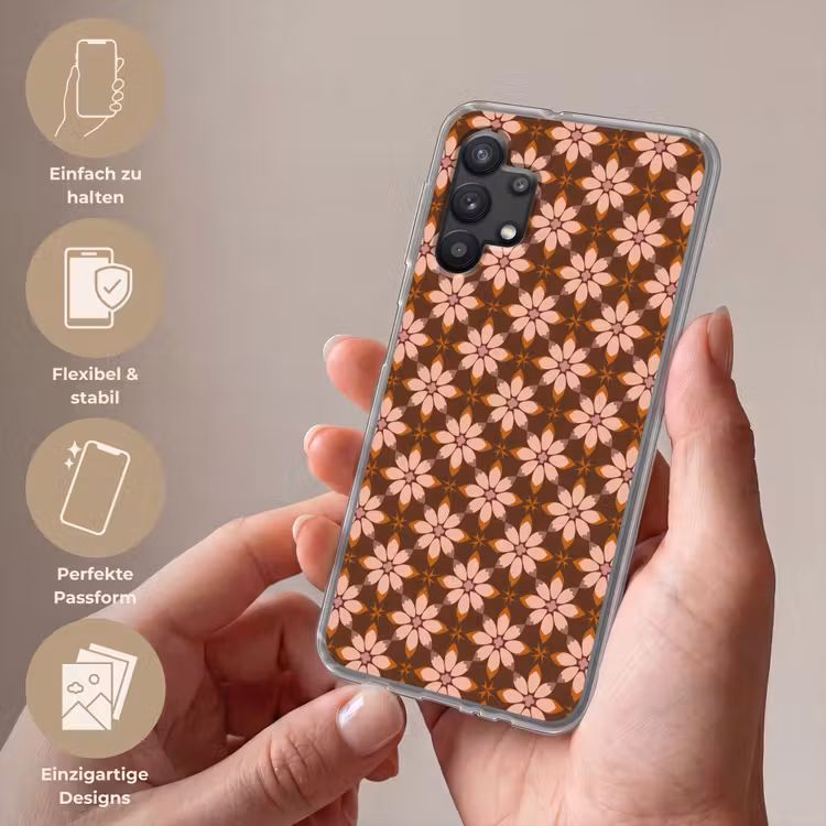 Klassiek - Retro - Bruin Telefoonhoesje Samsung Galaxy A32 5G klein 346 -sfeer3_DE