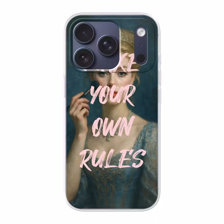 Klassiek - Sierlijk - Roze Telefoonhoesje iPhone 17 Pro klein -3d