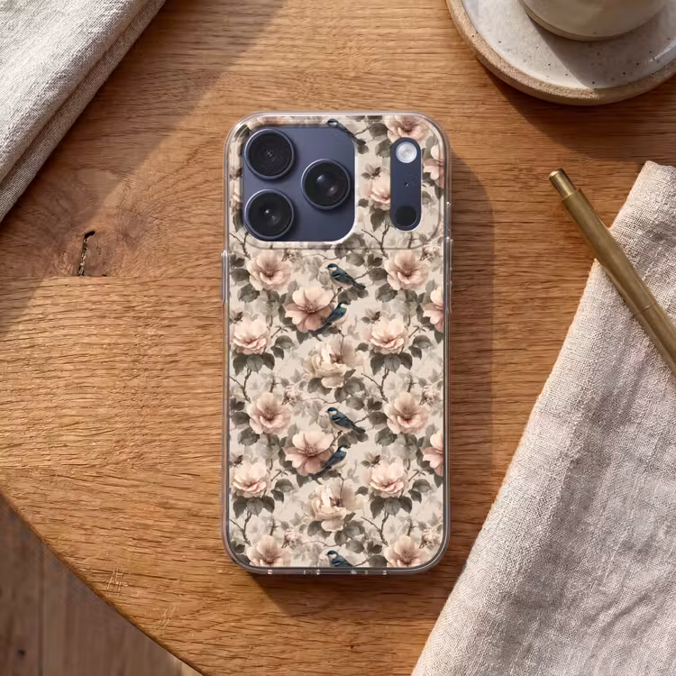Klassiek - Vogels - Kleurrijk Telefoonhoesje iPhone 17 Pro klein 878 -sfeer1