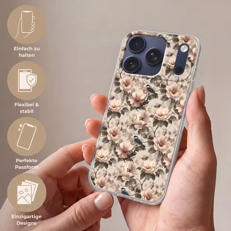 Klassiek - Vogels - Kleurrijk Telefoonhoesje iPhone 17 Pro klein 878 -sfeer3_DE