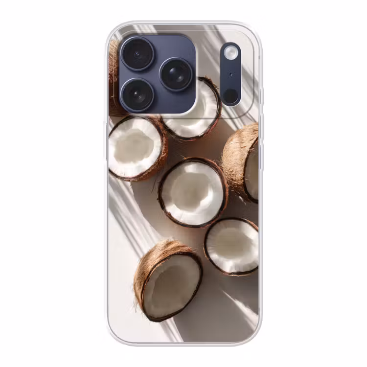 Kokosnoten - Bruin - Shaduw Telefoonhoesje iPhone 17 Pro klein -3d