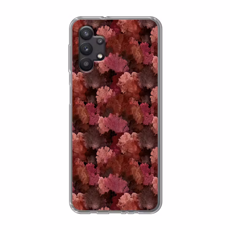 Koraal - Textuur - Kleurrijk Telefoonhoesje Samsung Galaxy A32 5G klein 346 -3d