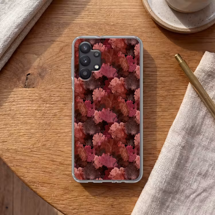 Koraal - Textuur - Kleurrijk Telefoonhoesje Samsung Galaxy A32 5G klein 346 -sfeer1