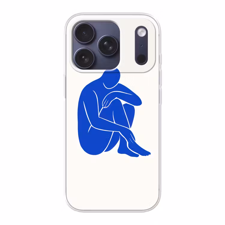 Lichaam - Abstract - Blauw Telefoonhoesje iPhone 17 Pro klein -3d