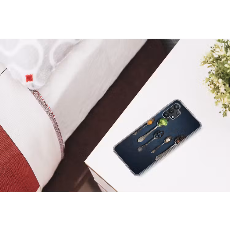 Kruiden - Lepel - Zilver - Specerijen - Industrieel Telefoonhoesje Samsung Galaxy A32 5G klein -kamerA32_5G