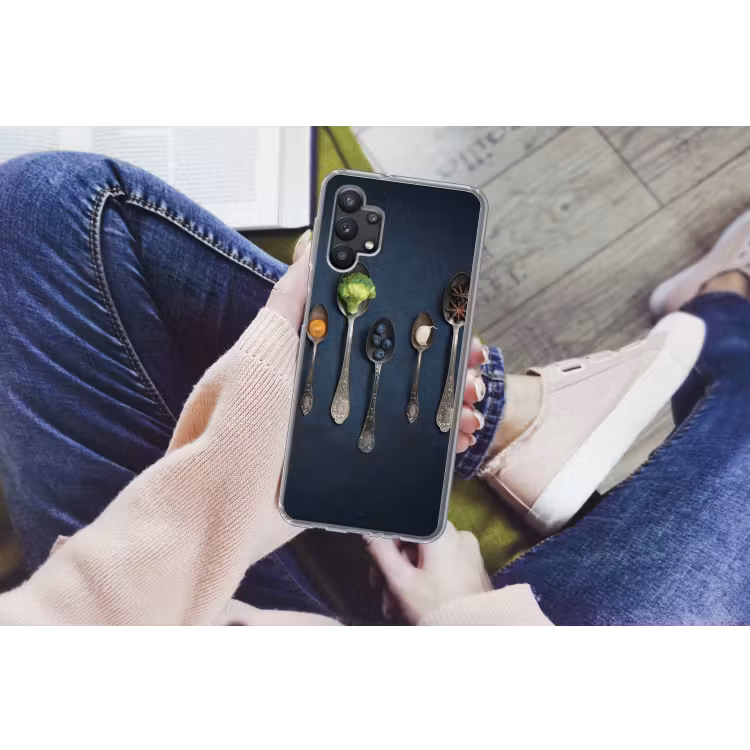 Kruiden - Lepel - Zilver - Specerijen - Industrieel Telefoonhoesje Samsung Galaxy A32 5G klein -handA32_5G