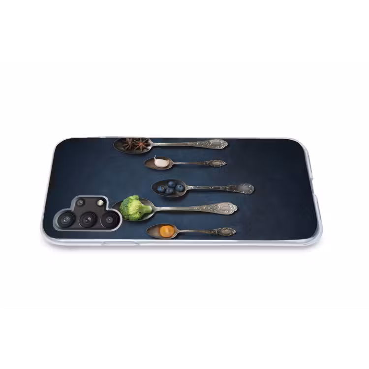 Kruiden - Lepel - Zilver - Specerijen - Industrieel Telefoonhoesje Samsung Galaxy A32 5G klein -liggendA32_5G