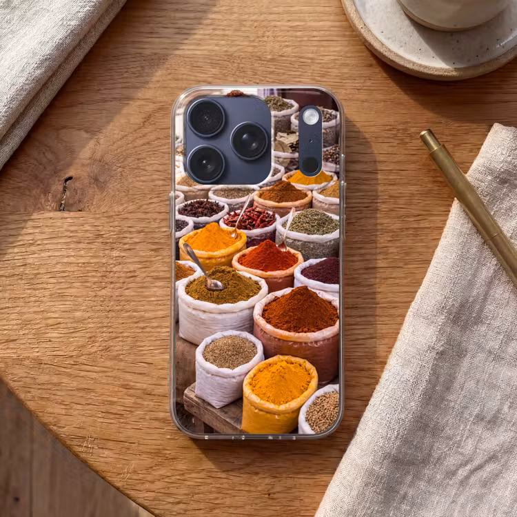 Handyhülle - Kräuter – Markt – Essen - Kruiden - Markt - Eten Telefoonhoesje iPhone 17 Pro klein