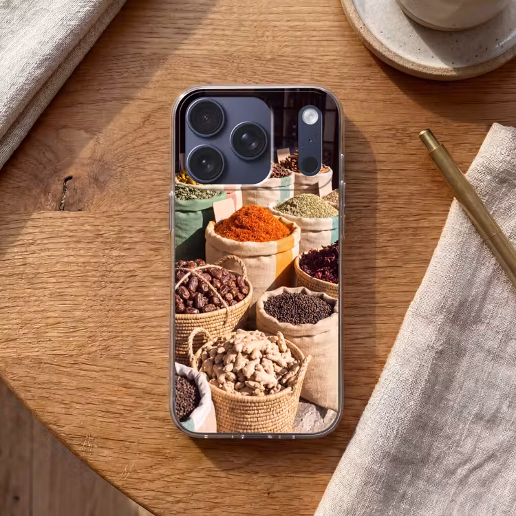 Handyhülle - Kräuter – Markt – Farbenfroh - Kruiden - Markt - Kleurrijk Telefoonhoesje iPhone 17 Pro klein