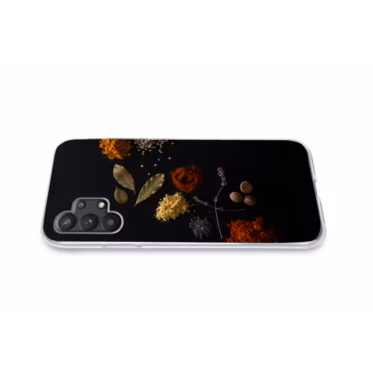 Kruiden - Zwart - Specerijen - Keuken - Koken Telefoonhoesje Samsung Galaxy A32 5G klein -liggendA32_5G