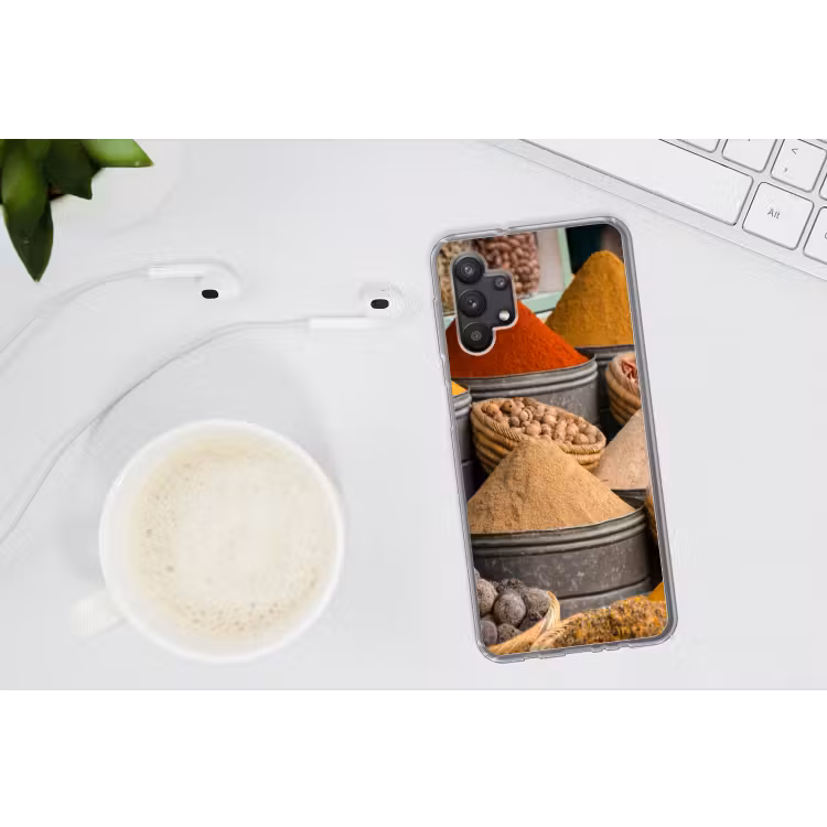 Kruiden - Ton - Specerijen - Geel - Bruin Telefoonhoesje Samsung Galaxy A32 5G klein -oordopA32_5G