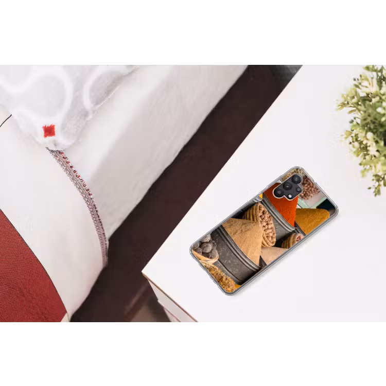 Kruiden - Ton - Specerijen - Geel - Bruin Telefoonhoesje Samsung Galaxy A32 5G klein -kamerA32_5G