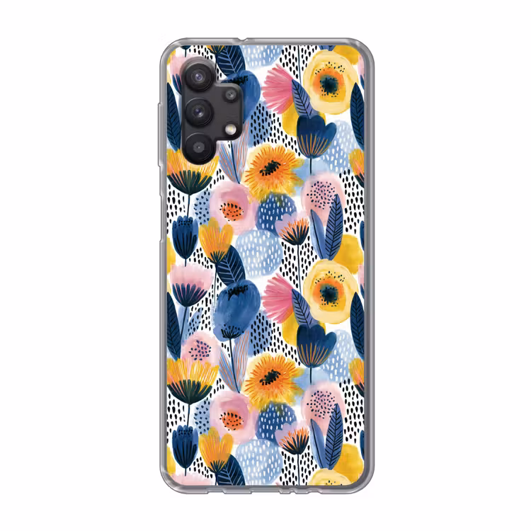 Creatief - Patroon - Kleurrijk Telefoonhoesje Samsung Galaxy A32 5G klein 346 -3d
