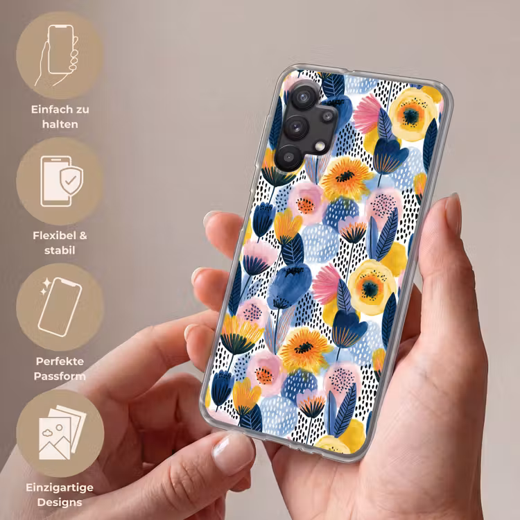 Creatief - Patroon - Kleurrijk Telefoonhoesje Samsung Galaxy A32 5G klein 346 -sfeer3_DE