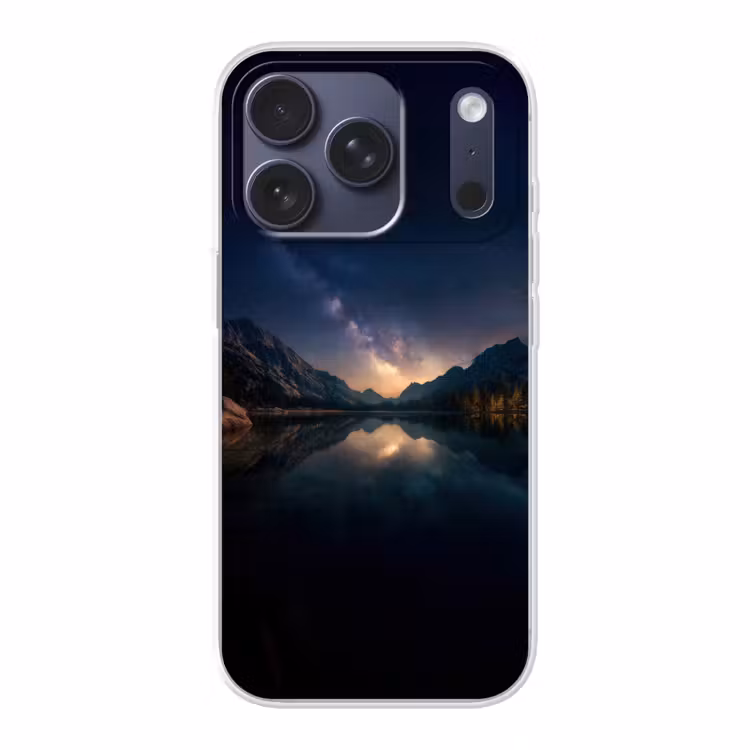 Kristalhelder meer - Bergen - Bergen Telefoonhoesje iPhone 17 Pro klein -3d