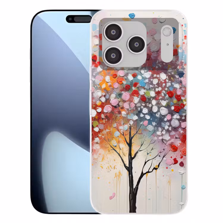 Kunst - Bomen - Natuur - Acryl Telefoonhoesje iPhone 17 Pro klein -3d
