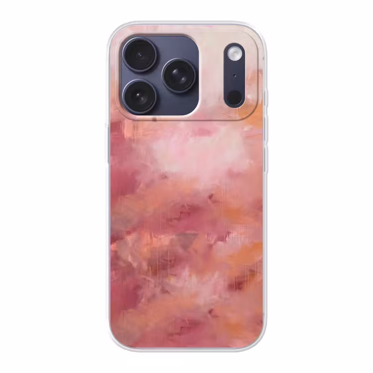 Kunst - Vloeiend - Pastel - Abstract Telefoonhoesje iPhone 17 Pro klein -3d