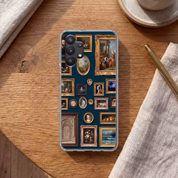 Kunst - Schilderijen - Decoratie - Klassiek - Groen Telefoonhoesje Samsung Galaxy A32 5G klein -sfeer1