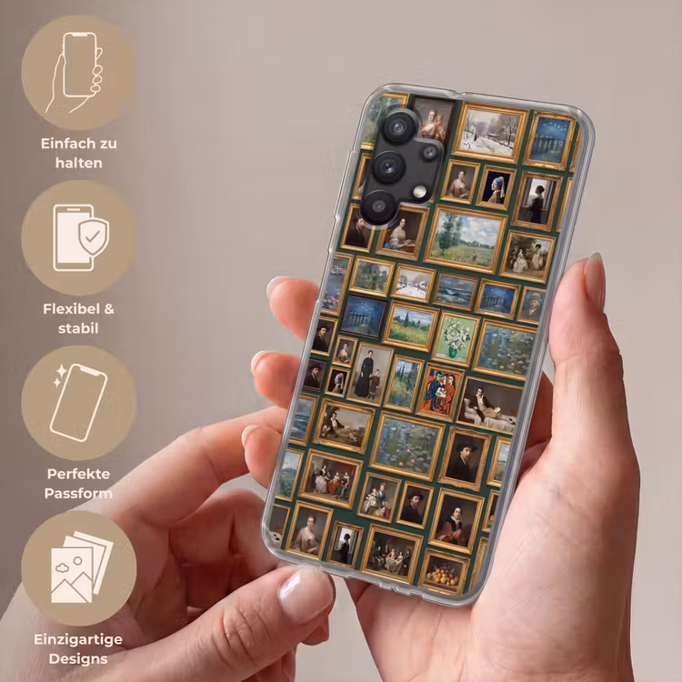 Kunst - Schilderijen - Collectie - Klassiek - Groen Telefoonhoesje Samsung Galaxy A32 5G klein -sfeer3_DE