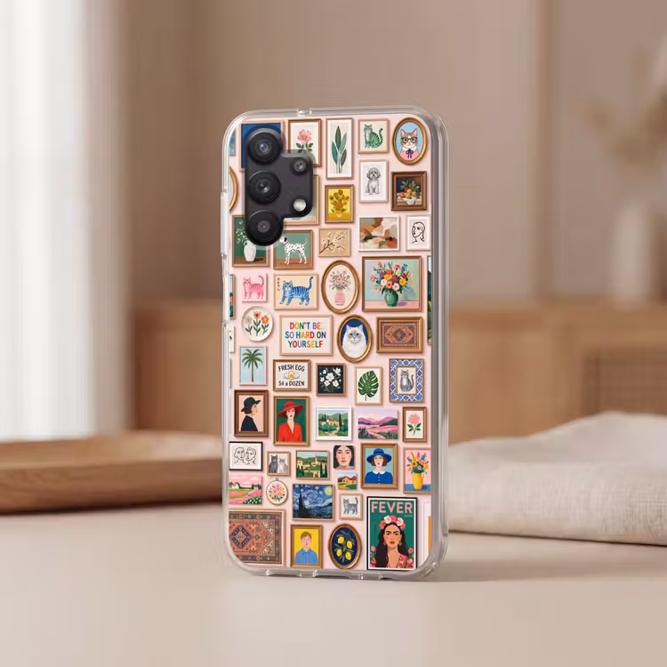 Kunst - Collectie - Decoratie - Modern - Kleurrijk Telefoonhoesje Samsung Galaxy A32 5G klein -sfeer2