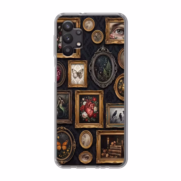 Kunst - Collectie - Vintage - Klassiek - Donker Telefoonhoesje Samsung Galaxy A32 5G klein -3d