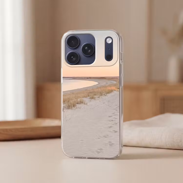 Kustlijn - Horizon - Hek Telefoonhoesje iPhone 17 Pro klein -sfeer2