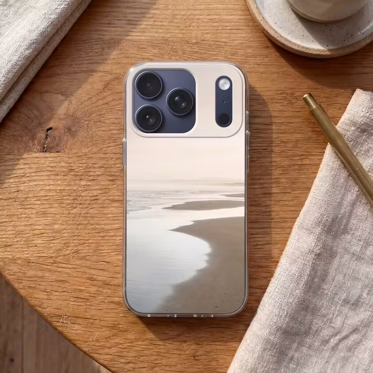 Kustlijn - Strand - Oceaan Telefoonhoesje iPhone 17 Pro klein -sfeer1