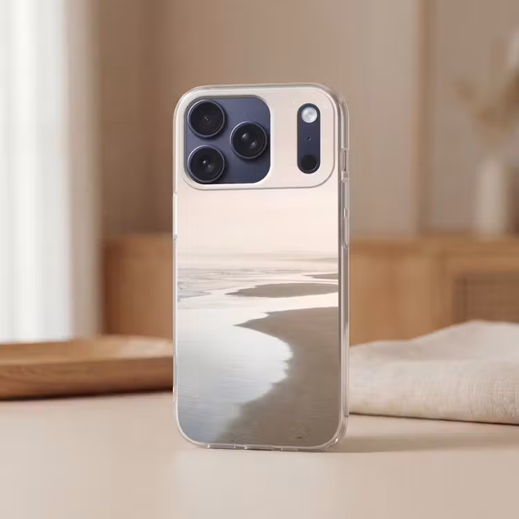 Kustlijn - Strand - Oceaan Telefoonhoesje iPhone 17 Pro klein -sfeer2