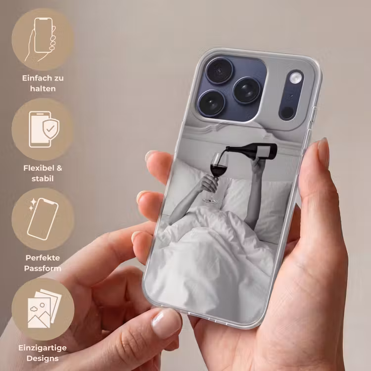 Lakens - Armen - Wijn - Glas Telefoonhoesje iPhone 17 Pro klein -sfeer3_DE
