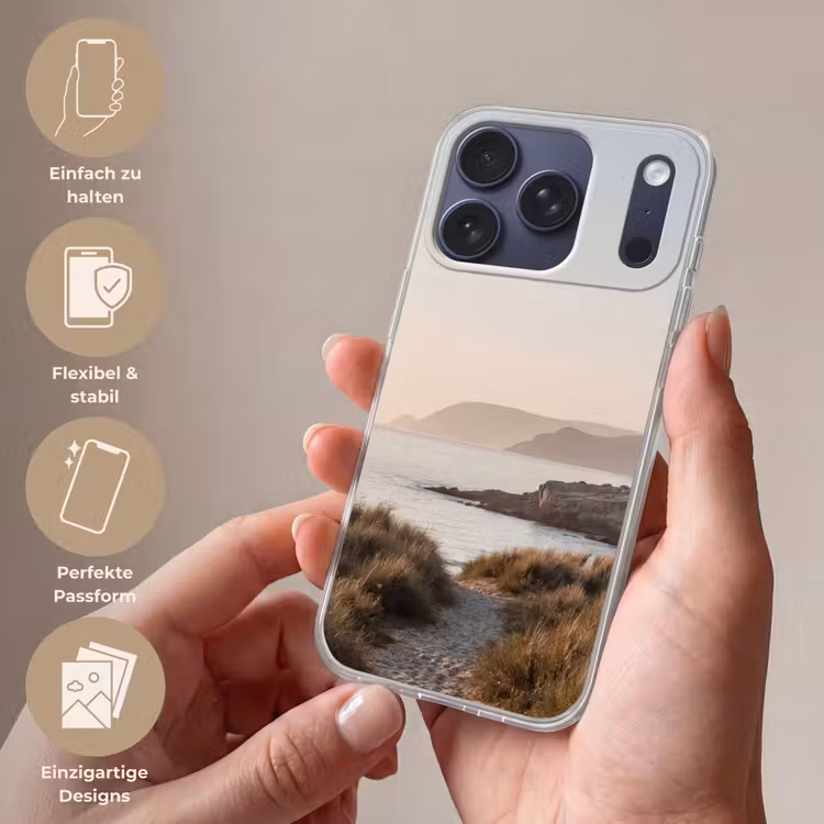 Landschap - Kust - Duinen Telefoonhoesje iPhone 17 Pro klein -sfeer3_DE