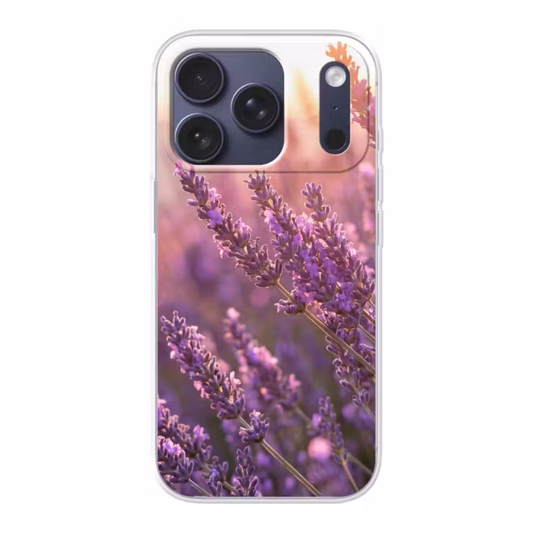 Lavendel - Paars - Zonlicht Telefoonhoesje iPhone 17 Pro klein -3d