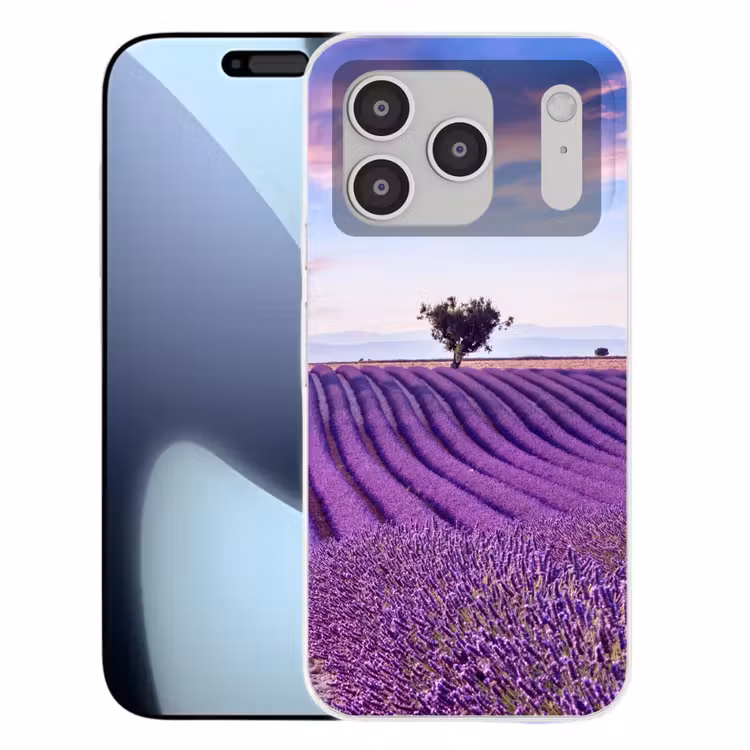 Lavendel - Natuur - Paars - Bomen - Bloemen Telefoonhoesje iPhone 17 Pro klein -3d