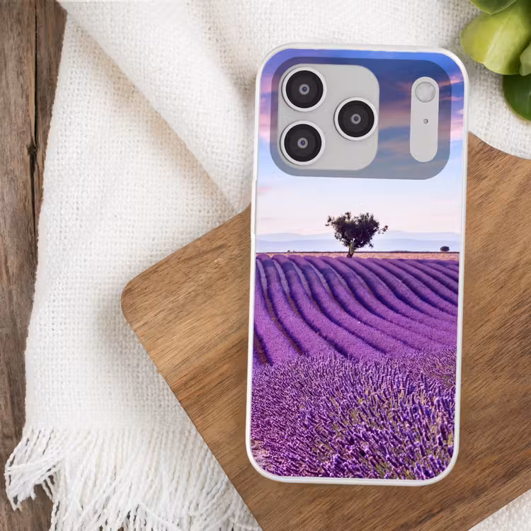 Lavendel - Natuur - Paars - Bomen - Bloemen Telefoonhoesje iPhone 17 Pro klein -sfeer1