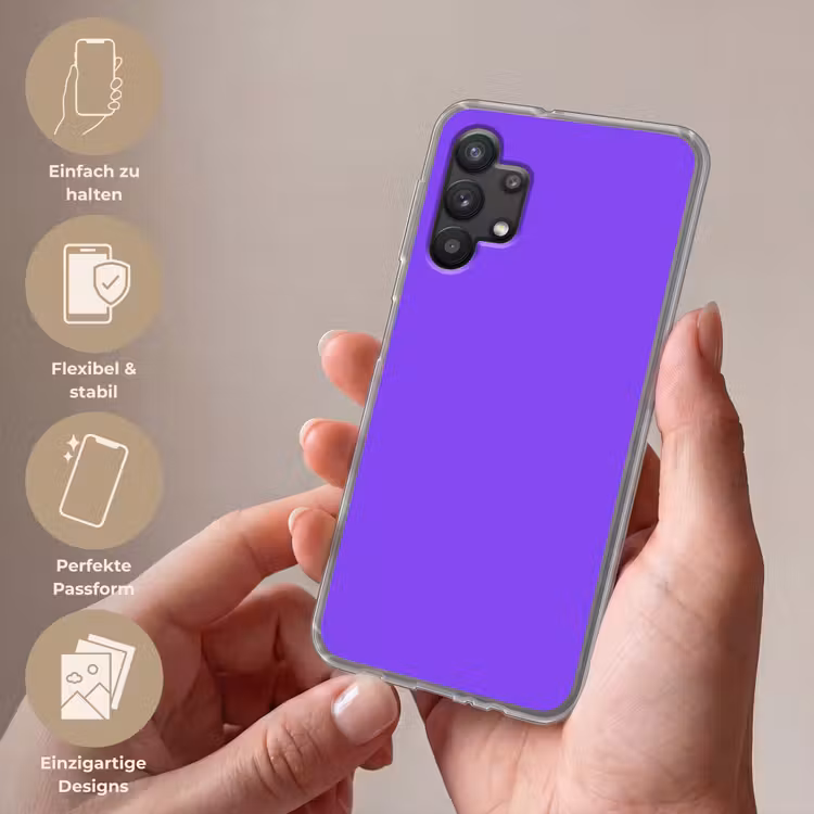 Vivid - Violet - Paars Telefoonhoesje Samsung Galaxy A32 5G klein 346 -sfeer3_DE