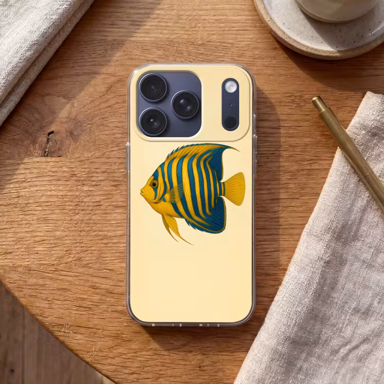Felgeel - Vis - Strepen - Vinnen Telefoonhoesje iPhone 17 Pro klein -sfeer1
