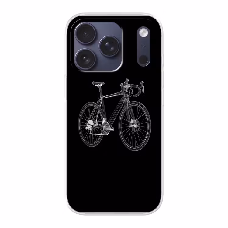 Lijnen - Illustratie - Wit Telefoonhoesje iPhone 17 Pro klein -3d
