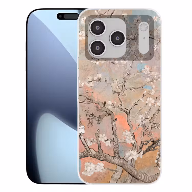 Amandelbloesem - Kunst - Van Gogh - Pastel Telefoonhoesje iPhone 17 Pro klein -3d