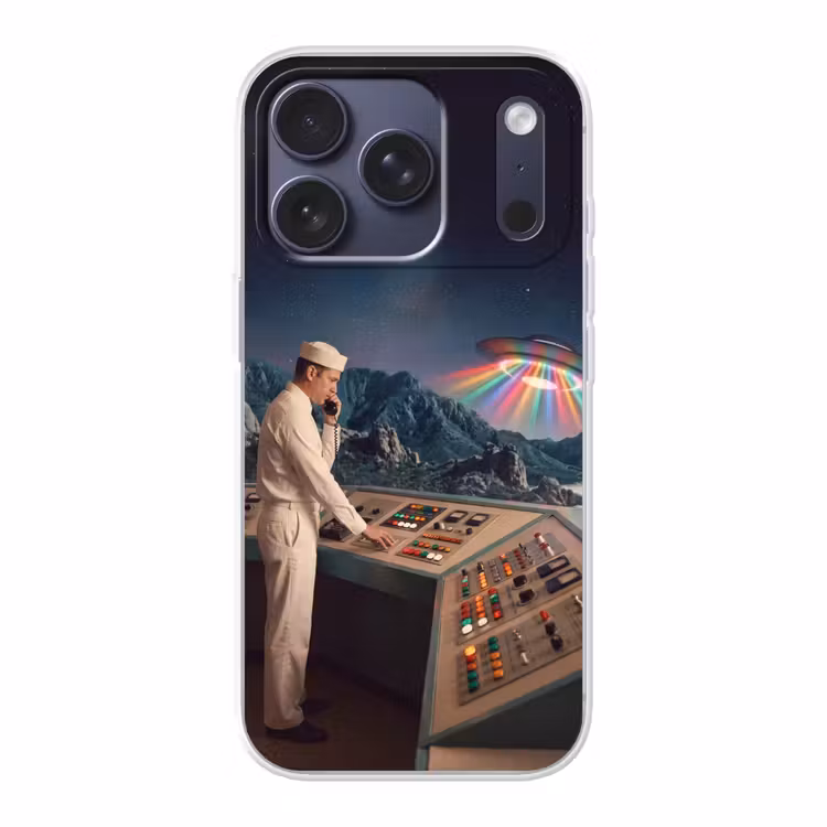 Handyhülle - Mann – Kontrollraum – Strand - Man - Controlekamer - Strand Telefoonhoesje iPhone 17 Pro klein