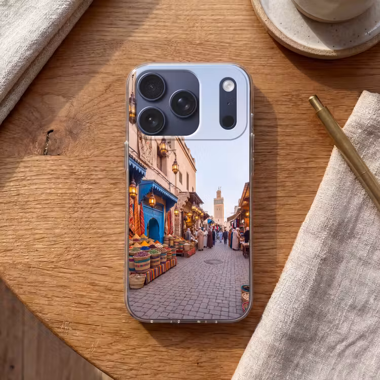 Handyhülle - Markt – Orientalisch – Farbenfroh - Markt - Oosters - Kleurrijk Telefoonhoesje iPhone 17 Pro klein