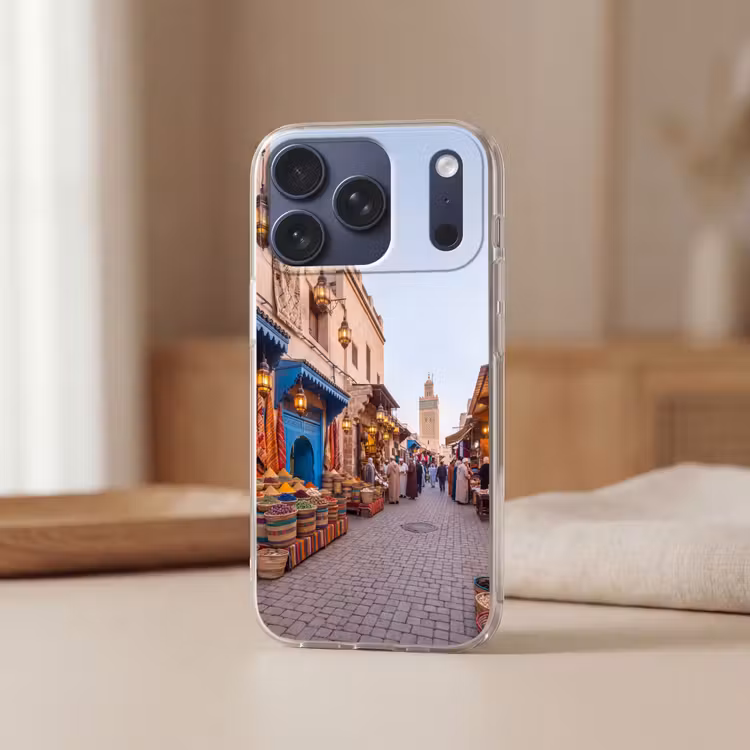 Handyhülle - Markt – Orientalisch – Farbenfroh - Markt - Oosters - Kleurrijk Telefoonhoesje iPhone 17 Pro klein