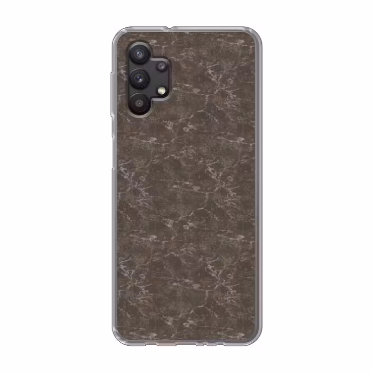 Marmer - Aders - Bruin Telefoonhoesje Samsung Galaxy A32 5G klein 346 -3d