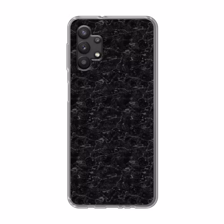 Marmer - Aders - Zwart Telefoonhoesje Samsung Galaxy A32 5G klein 346 -3d