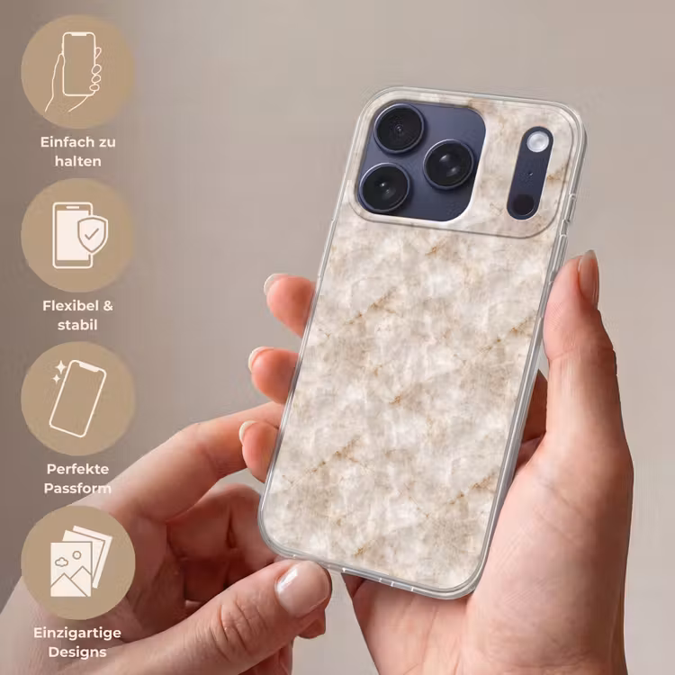 Marmer - Patroon - Klassiek Telefoonhoesje iPhone 17 Pro klein 878 -sfeer3_DE