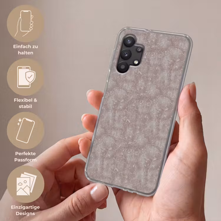 Marmer - Patroon - Mauve Telefoonhoesje Samsung Galaxy A32 5G klein 346 -sfeer3_DE