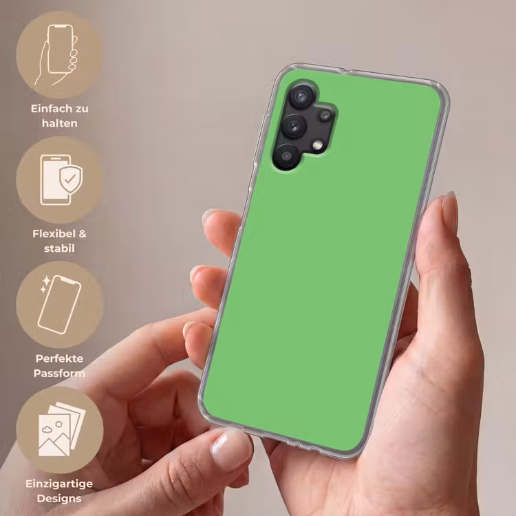 Meadow - Green - Groen Telefoonhoesje Samsung Galaxy A32 5G klein 346 -sfeer3_DE