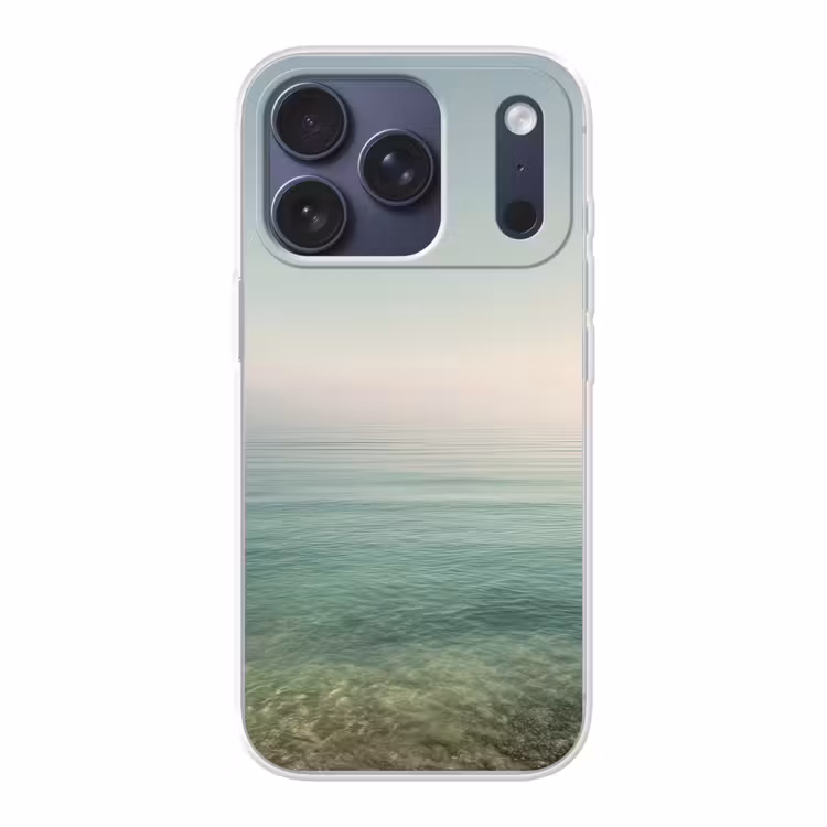 Zee - Horizon - Blauw - Mist Telefoonhoesje iPhone 17 Pro klein -3d